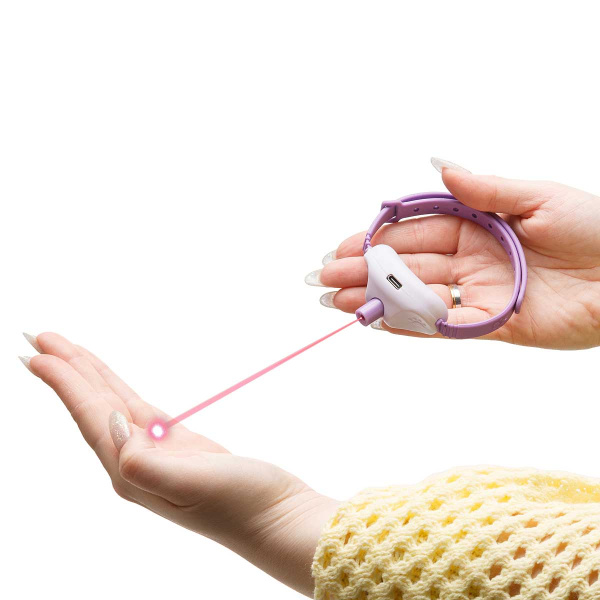 Ошейник 35см 1см, силикон. ЛАЗЕР. 2реж USB NA2646