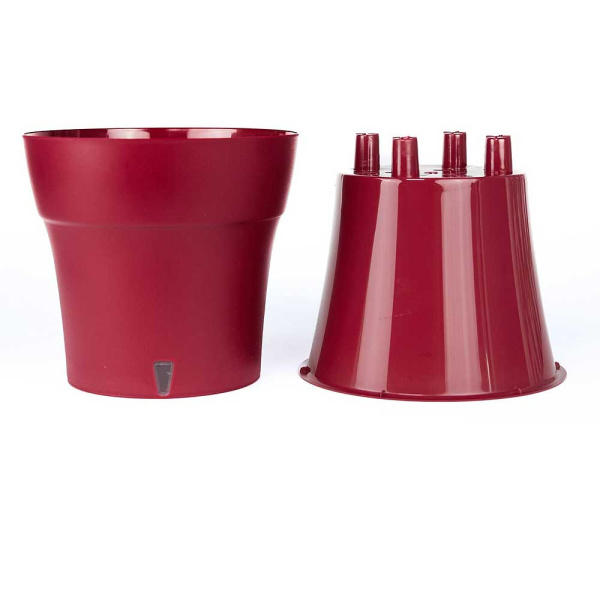 Горшок ДАЛИ СОФТ 0,6 л Винный х15 