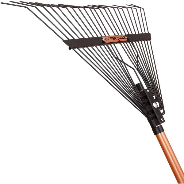 Грабли веерные металлические 22 зуба KOPPER TOOLS с дюралюминиевым черенком ФИ.076-01