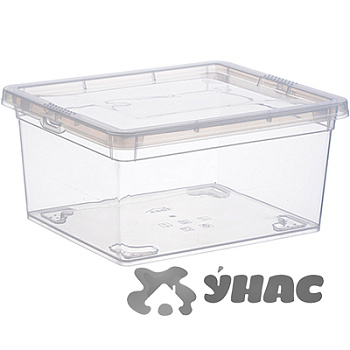 Ящик для хранения 2 л прозрачный 190*160*90 мм М2350