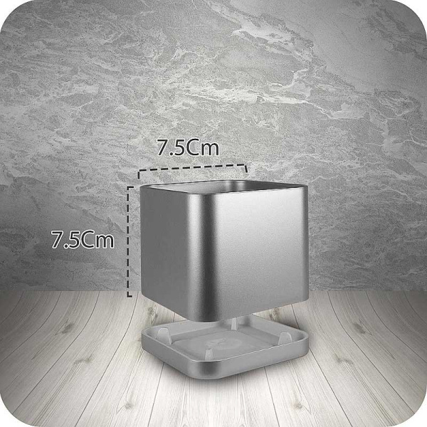 Горшок 0,2л серебро 104/7.5-5 х36 