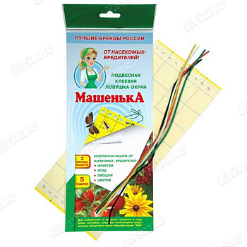 Машенька ловушка-экран для садовых вредителей 5 пластин
