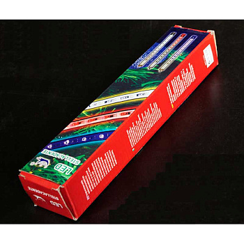 Гирлянда светодиодная ДОЖДЬ СОСУЛЬКА СИНИЙ /60см ,4шт, прозрачный провод/