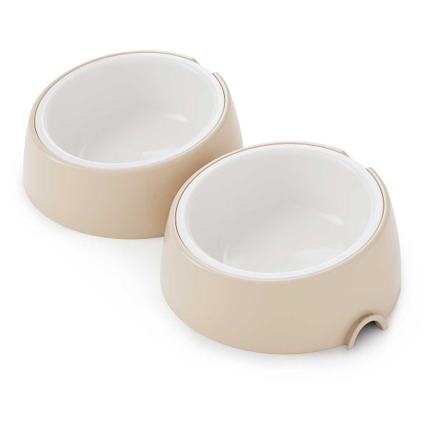 Лего-миска для животных 0,3л бежевый БШ8903 х14