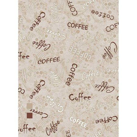 Клеенка нетканная основа 135*20  ПЕРФЕКТ 564/2 Кофе коричневый  Тверь