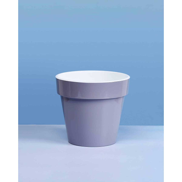 Кашпо"Порто"15л со вставкой Серый шелк х5 