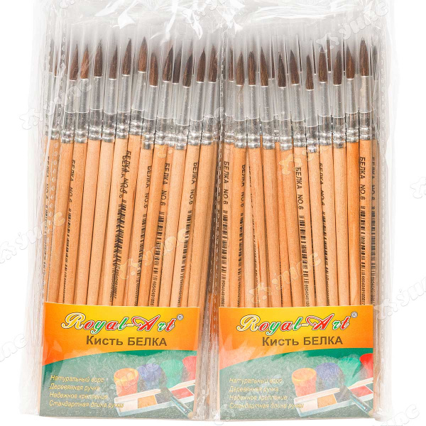 Кисть ученическая БЕЛКА №6(Цена за 25шт) NK-21/RA-7666 (8)