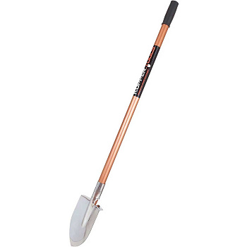 Лопата штыковая дамская остроконечная KOPPER.TOOLS Нержавеющая сталь алюминиевый черенок ФИ.095-00