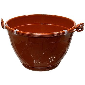 Кашпо Лилия подвесное 4л Терракот Сантино х40 