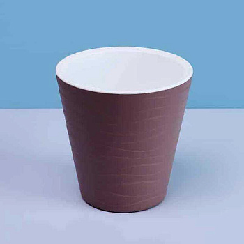 Кашпо "Валенсия" со вставкой 2 л Мокко Пласт Авеню х12 