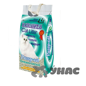 Наполнитель Pussy-cat океанический 4,5л зап/3шт.