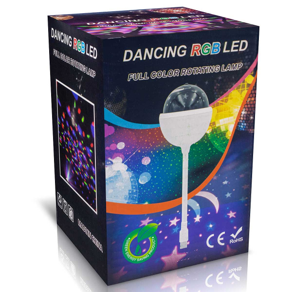 Светодиодн.LEDлампа YF-1630-1 USB полушар, цветные кружки