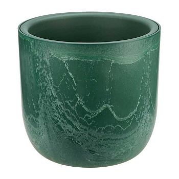 Кашпо МИКРИТ D220мм 3,7л со вставкой зеленый слайн М3266 х8 