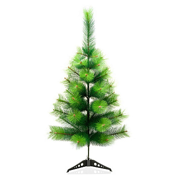 Елка HJ 90-43 90 см 2-х цветный 41 ветка пластиковая подставка