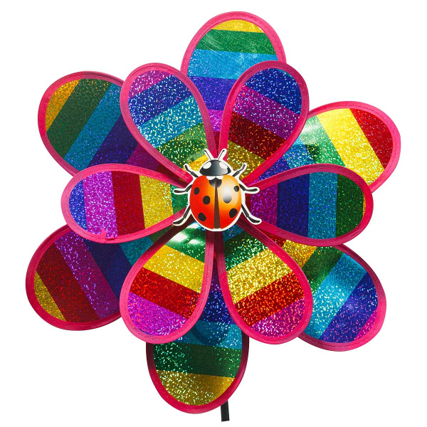 Ветряк D-40см  радуга двойной NA1513 (120)