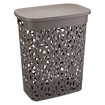 Корзина для белья Флора 35 л Французcкий серый М2620