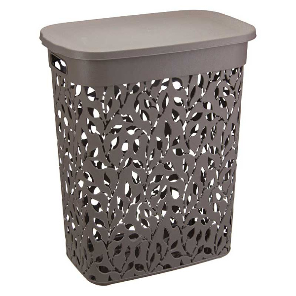 Корзина для белья Флора 35 л Французcкий серый М2620