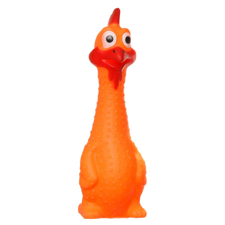 Игрушка д/животных "Кричащая курица" NA2499 цвет: Микс (17см) (360)