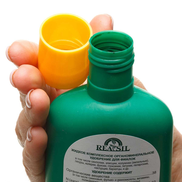 Удобрение комплексное органоминеральное для фиалок REASIL 0.25л СЖ без коробки 