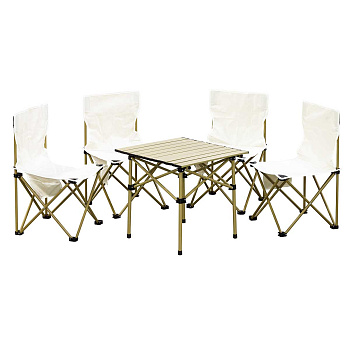 Комплект мебели 4стула+стол в сумке-чехле стол:50*50*50см стул:40*40*70см T8021-5