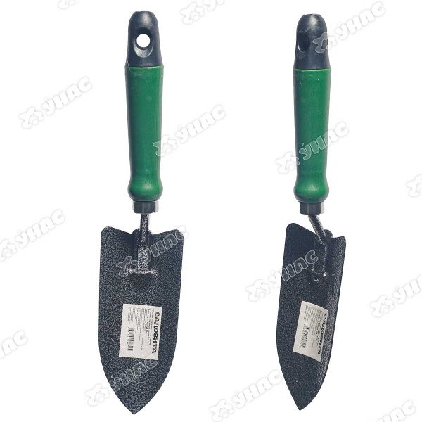 Совок посадочный (JD6082 H) широкий с пластиковой ручкой САДОВИТА (120