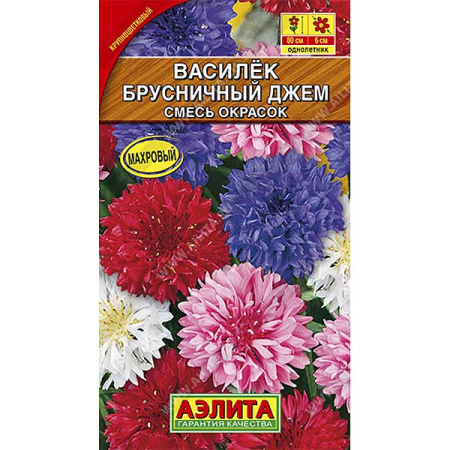Василек махровый Брусничный джем смесь Аэлита Ц 