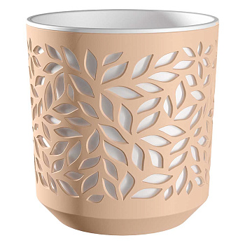 Кашпо Leaves 4л Пудра/Белый КШ-5832 х12 