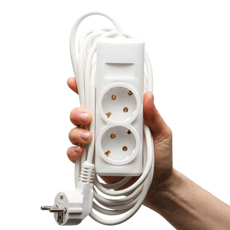 Удлинитель ПРЕМИУМ  2 гнезда  3 метра ПВС 3*0,75 с заземлением х30