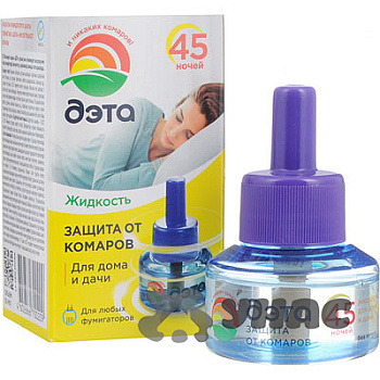 Антикомариная жидкость 30 мл / 45 ночей для фумигатора Дэта