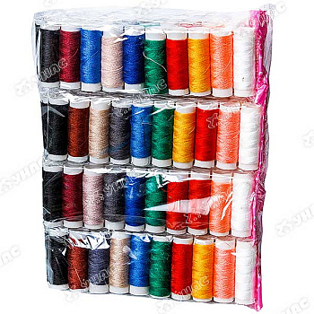 Нитки цветные набор10шт 1катушка-30м NA2221(12/600) 