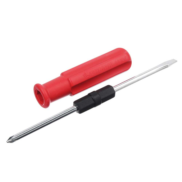 Отвертка 2в1 ЕРМАК желтая 6*75  651-967 (12/360)