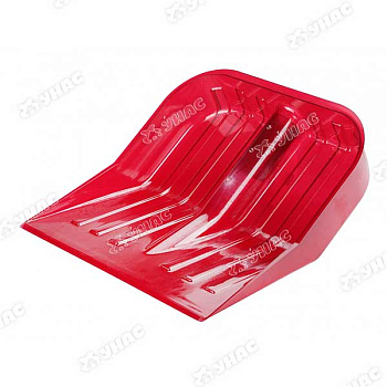 Лопата для снега 430 х 420 поликарбонат без черенка красная БШ7242