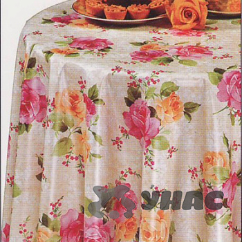 Клеенка 140*20 ДЕКОРАМА 152А  принт бежевые волны ТУРЦИЯ