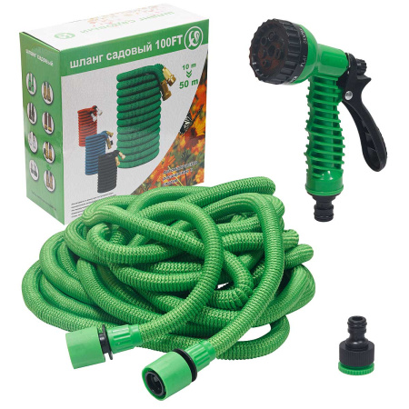 Шланг поливочный 10-50 м 7 режимов, пластиковый фитинг S3003-50