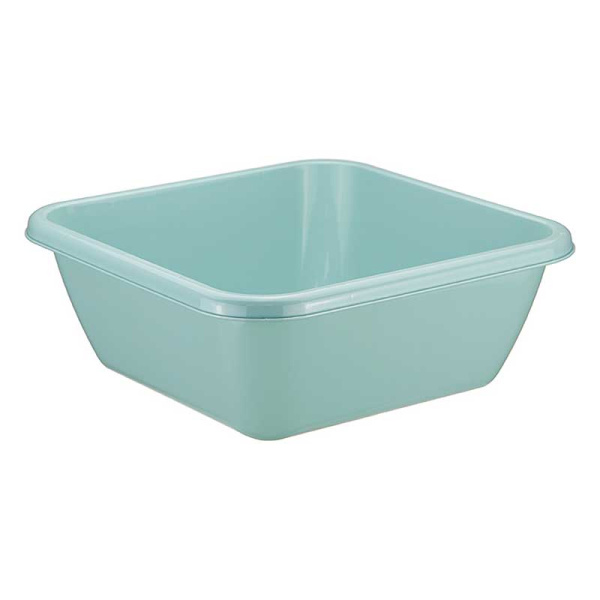 Таз квадратный 8л М2577 (20) Морская волна