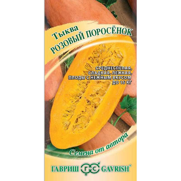 Тыква Розовый поросёнок Гавриш Ц
