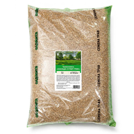 Травосмесь "Газон Канада Супер Грин" 3кг САДОВИТА
