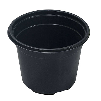 Горшок 0,5 л для рассады 11х8,5 черный Агроэкодом 