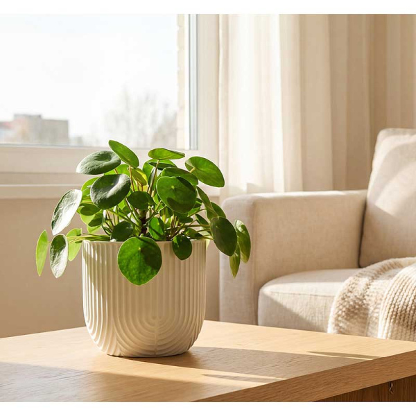 Кашпо РАМОНА D180мм 1,9л со вставкой белый ротанг М3261 х15 