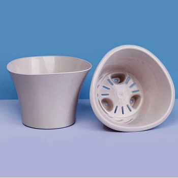 Кашпо "Лагуна" 1,5 л со встав Льняной Пласт Авеню х15 