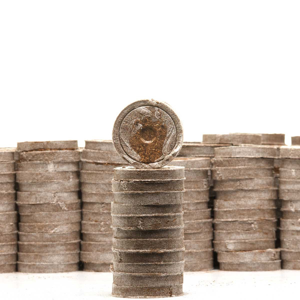 Торфоперегнойные таблетки Turbo (44мм)Цена за КОРОБКУ х384шт. 