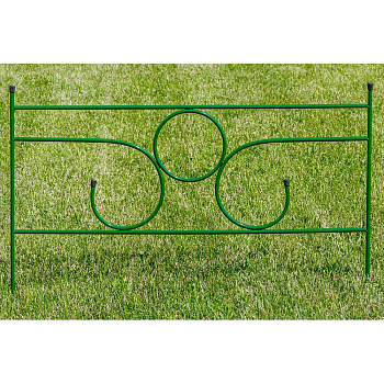 Заборчик декративный металлический садовый Ноктюрн №9 0,92*0,59м 5секций(4 метра) САДОВИТА