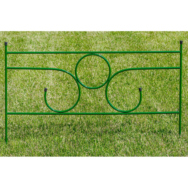 Заборчик декративный металлический садовый Ноктюрн №9 0,92*0,59м 5секций(4 метра) САДОВИТА