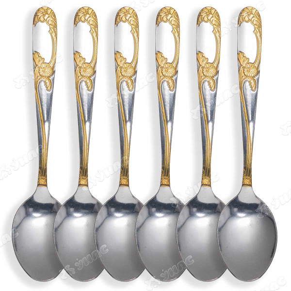 Ложка чайная NA1776-3 Вьюн 6 шт. (100)