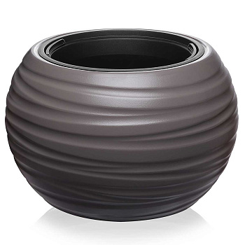 Кашпо Луна D435 9/36л серо-коричневый 633 х4 