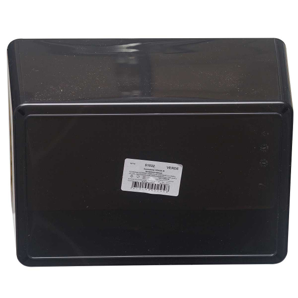 Контейнер ВЕРСА M Прозрачно-черный х14