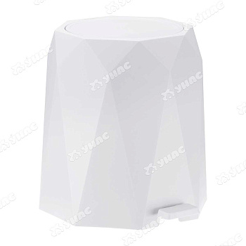 Контейнер для мусора ПРИЗМА 4,5л.Белый М2482