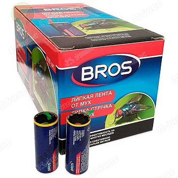 Липкая лента от мух BROS х100