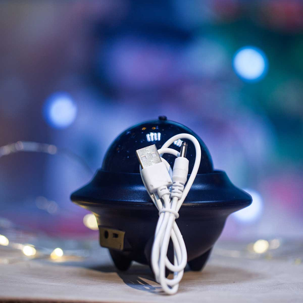 Светодиодн.LEDлампа YF-1628-1 1реж. Полушар на подставке цветное "Звездное небо"