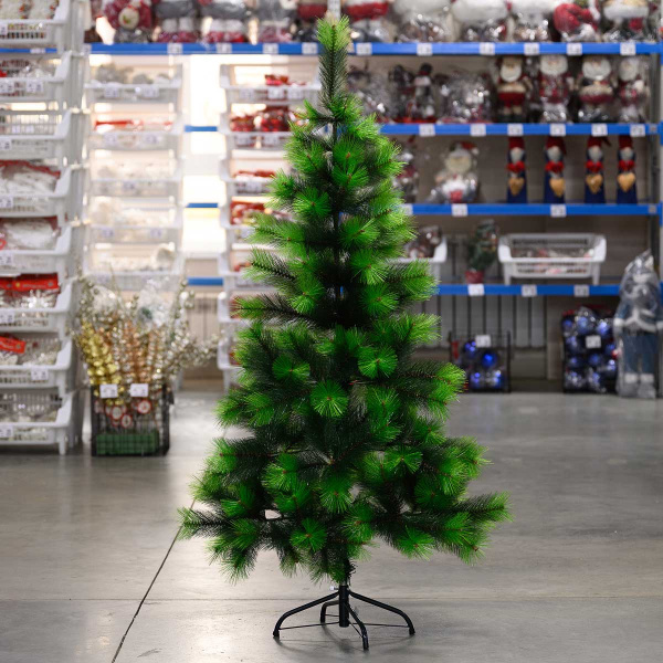 Елка HJ150-43 150см 2-хцвет.144ветки мет.подст.